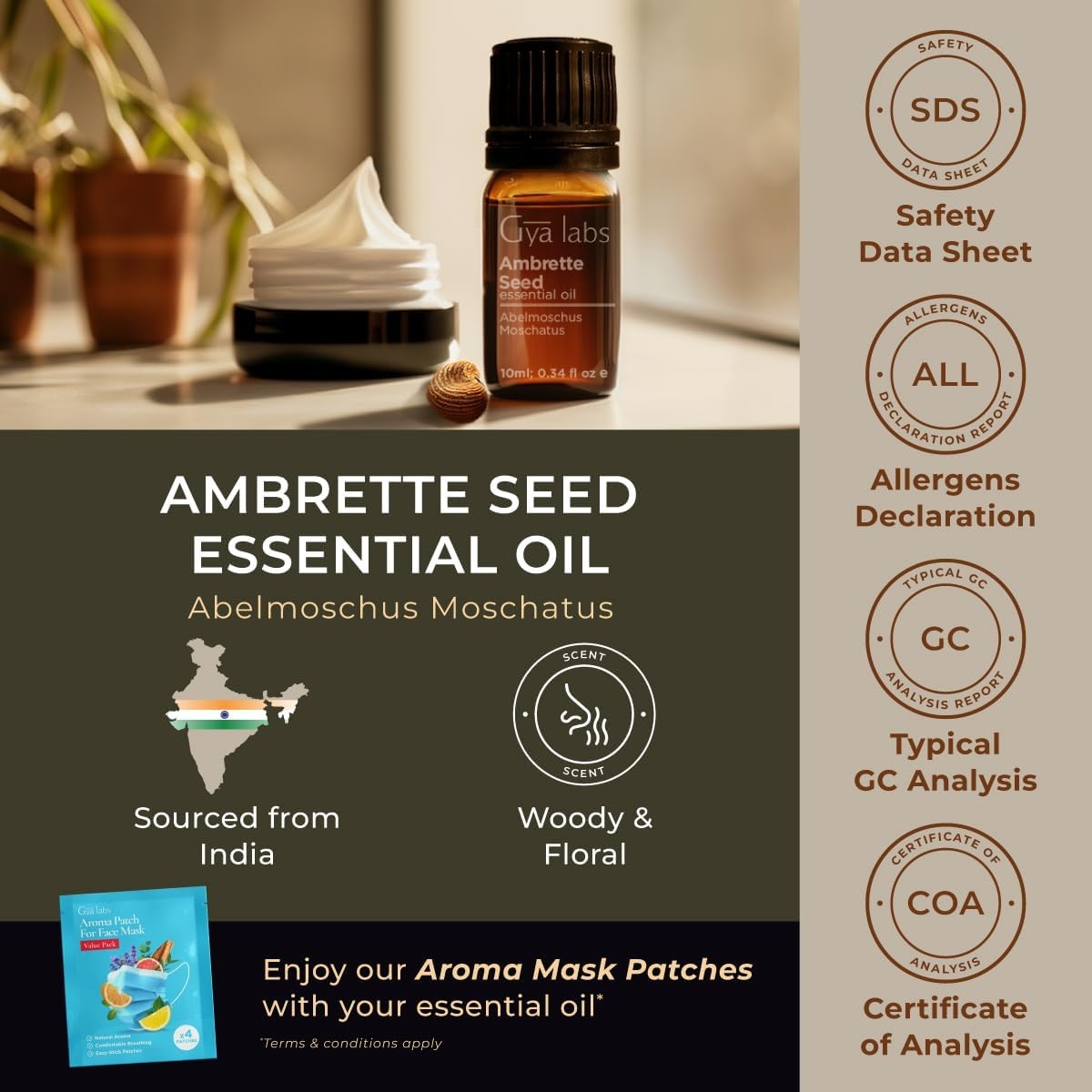 image:image100 Pure Lemon Essential Oil for Skin amp Diffuser 034 Fl OzAmbrette Seed