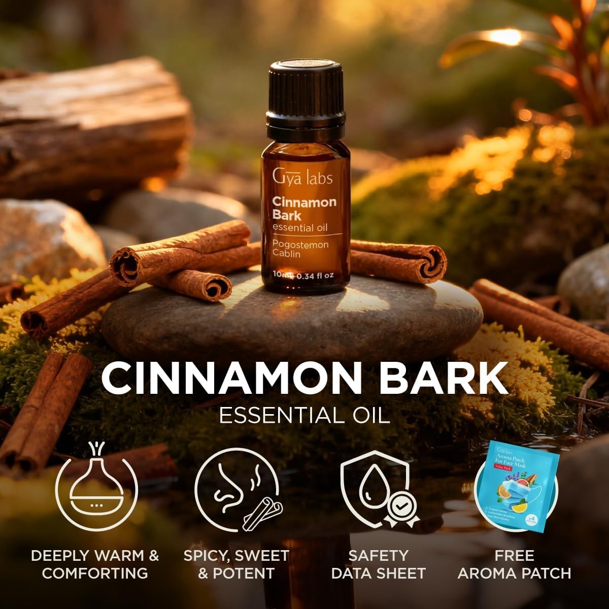 image:image100 Pure Lemon Essential Oil for Skin amp Diffuser 034 Fl OzCinnamon Bark