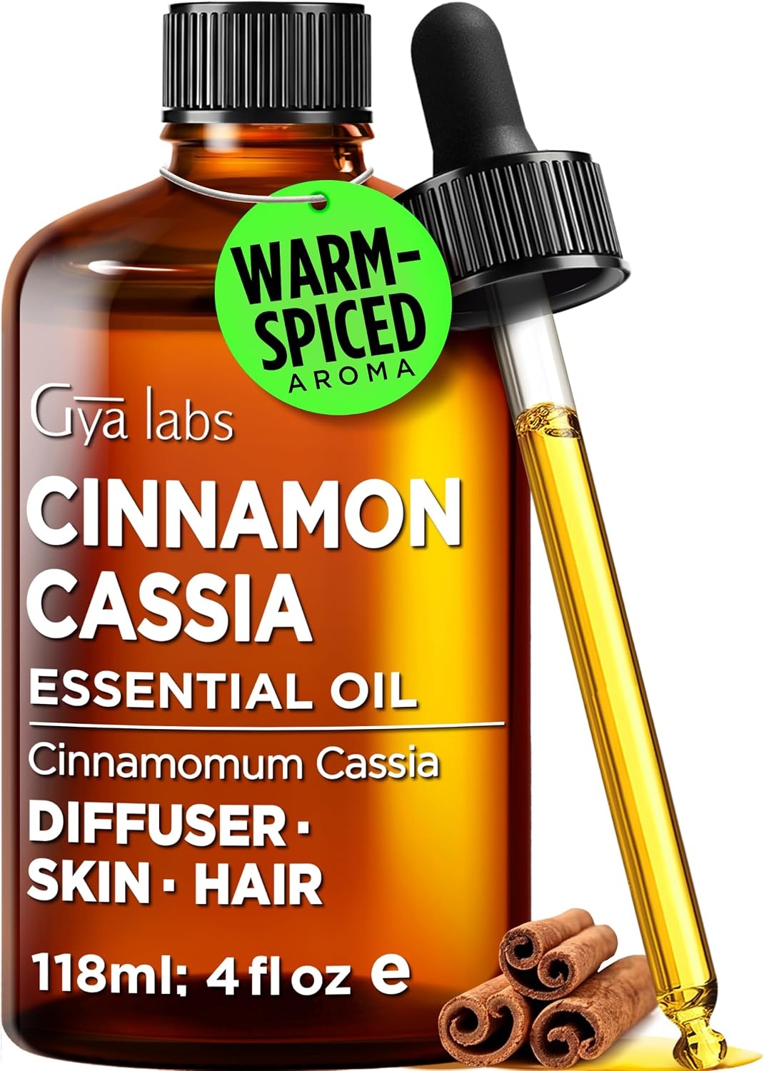image:image100 Pure Lemon Essential Oil for Skin amp Diffuser 034 Fl OzCinnamon Cassia
