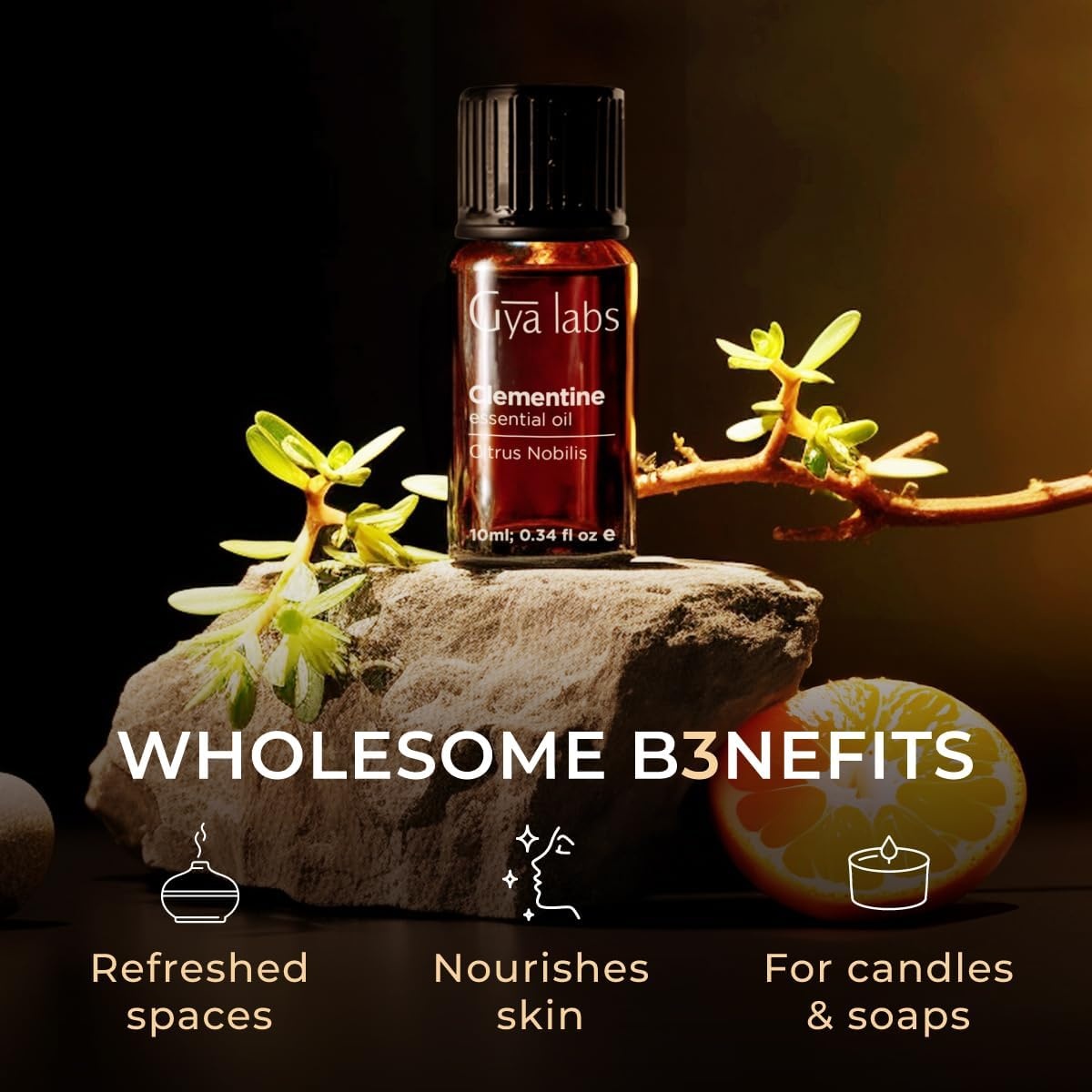 image:image100 Pure Lemon Essential Oil for Skin amp Diffuser 034 Fl OzClementine