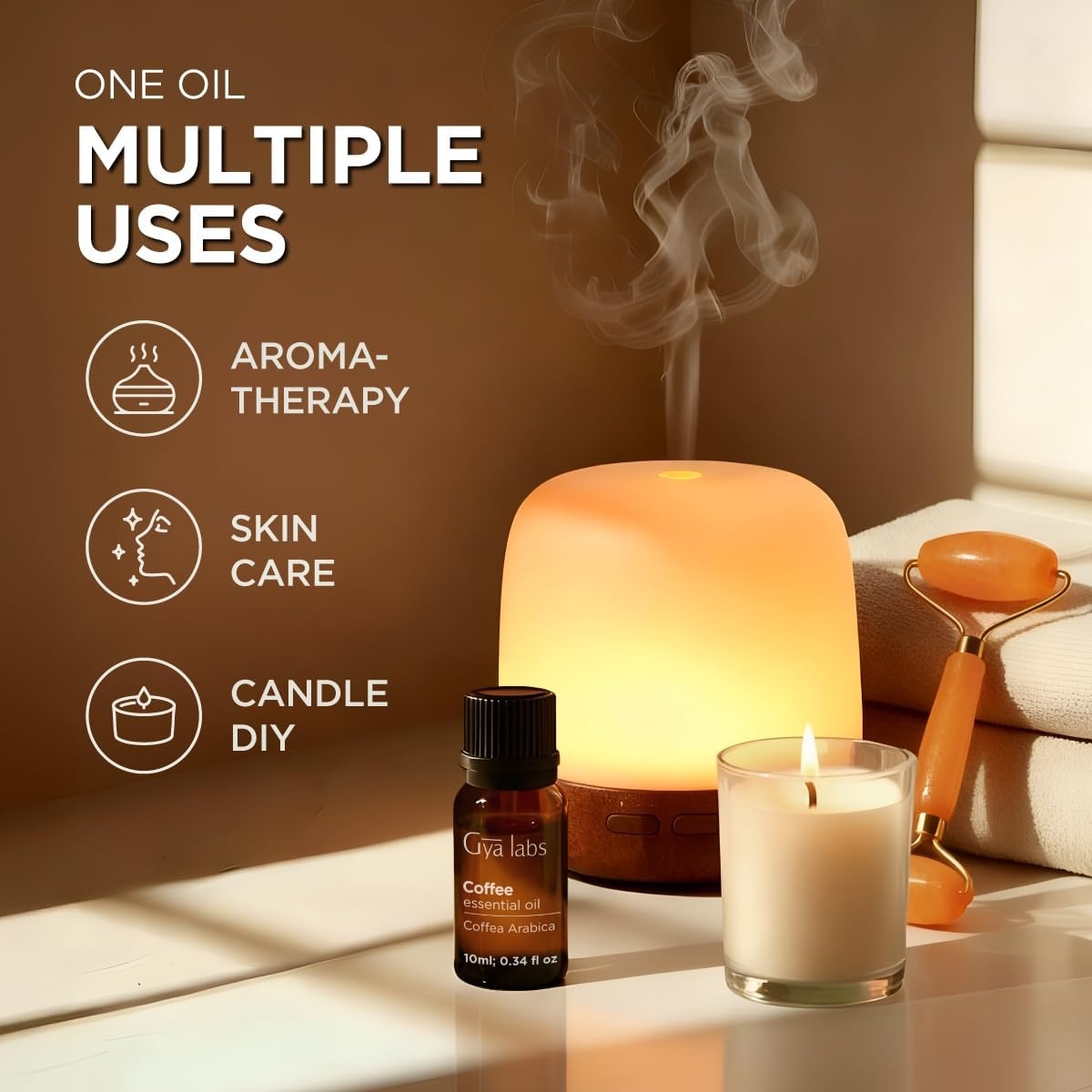 image:image100 Pure Lemon Essential Oil for Skin amp Diffuser 034 Fl OzCoffee