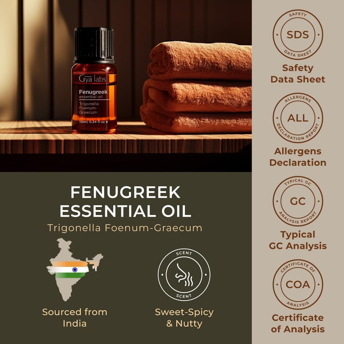 image:image100 Pure Lemon Essential Oil for Skin amp Diffuser 034 Fl OzFenugreek