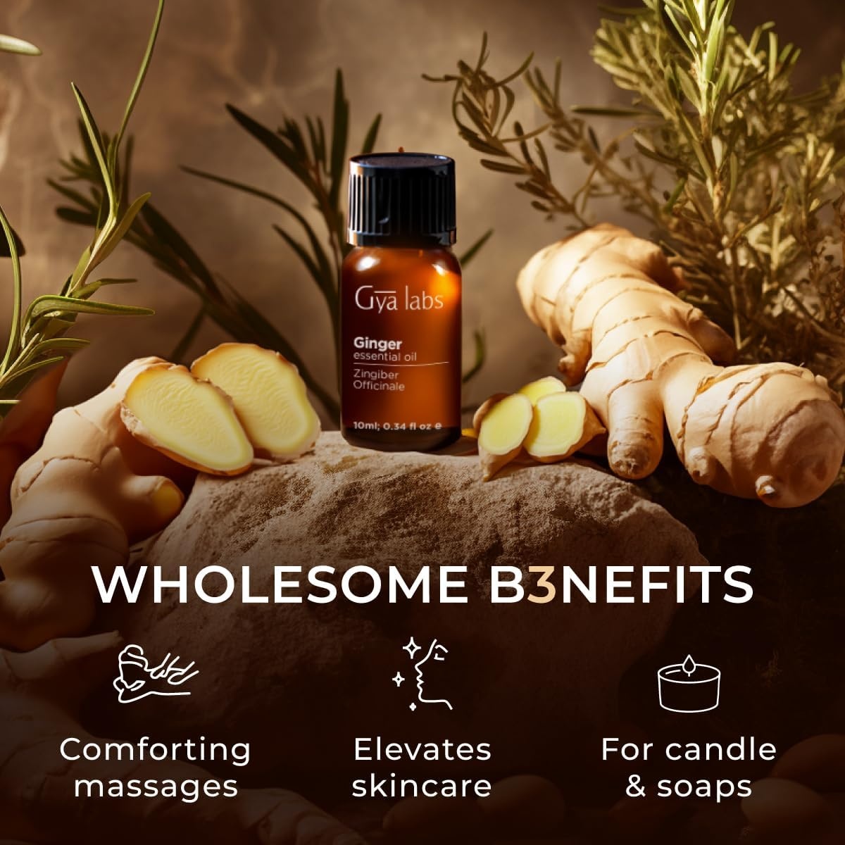 image:image100 Pure Lemon Essential Oil for Skin amp Diffuser 034 Fl OzGinger