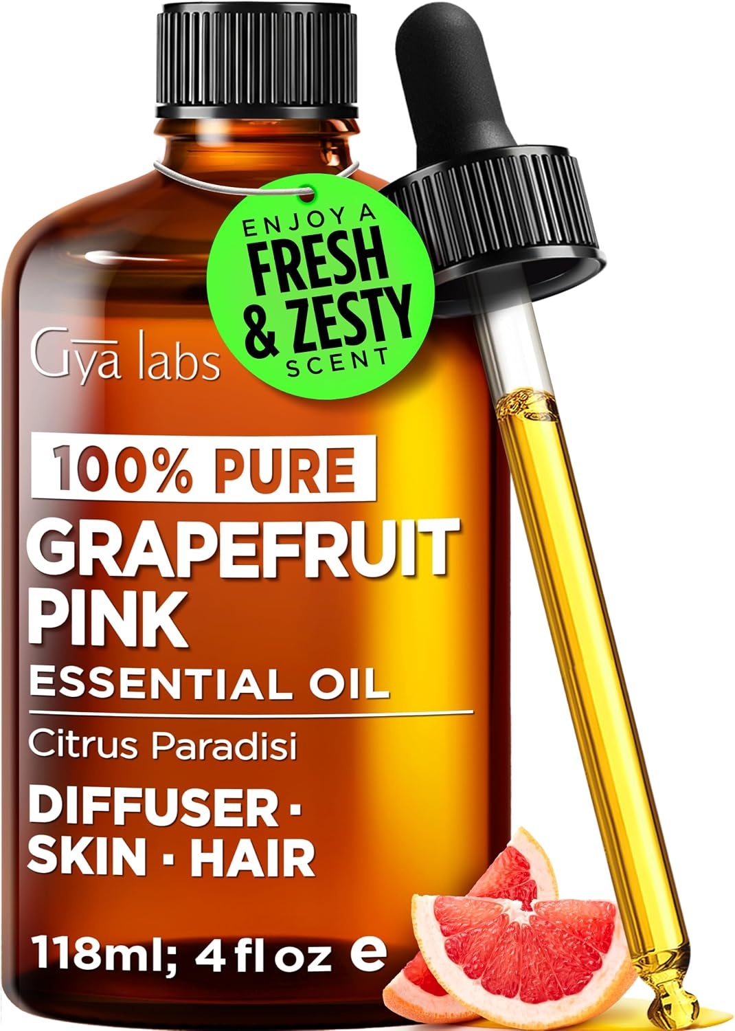 image:image100 Pure Lemon Essential Oil for Skin amp Diffuser 034 Fl OzGrapefruit