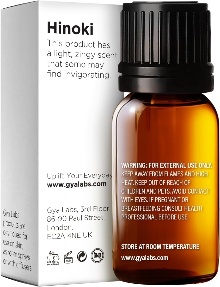 image:image100 Pure Lemon Essential Oil for Skin amp Diffuser 034 Fl OzHinoki