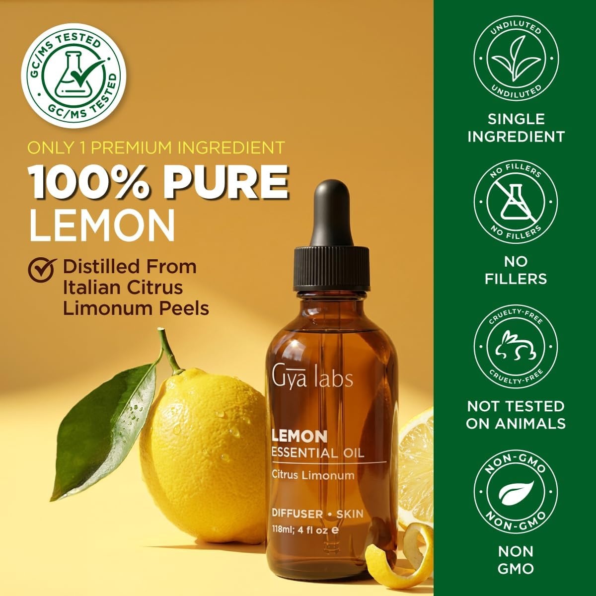 image:image100 Pure Lemon Essential Oil for Skin amp Diffuser 034 Fl OzLemon