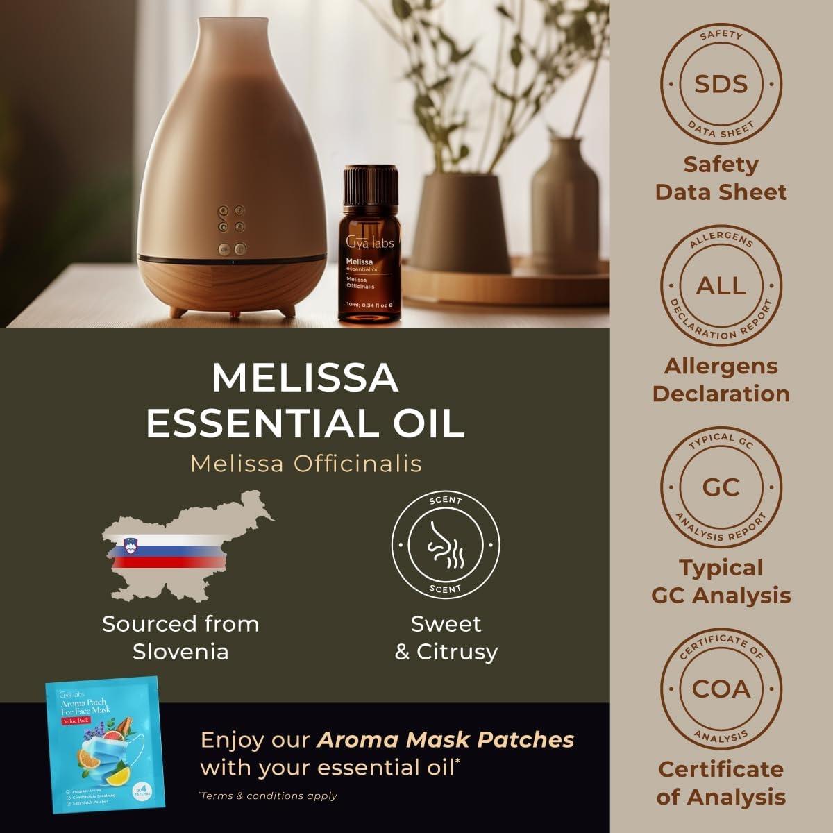 image:image100 Pure Lemon Essential Oil for Skin amp Diffuser 034 Fl OzMelissa