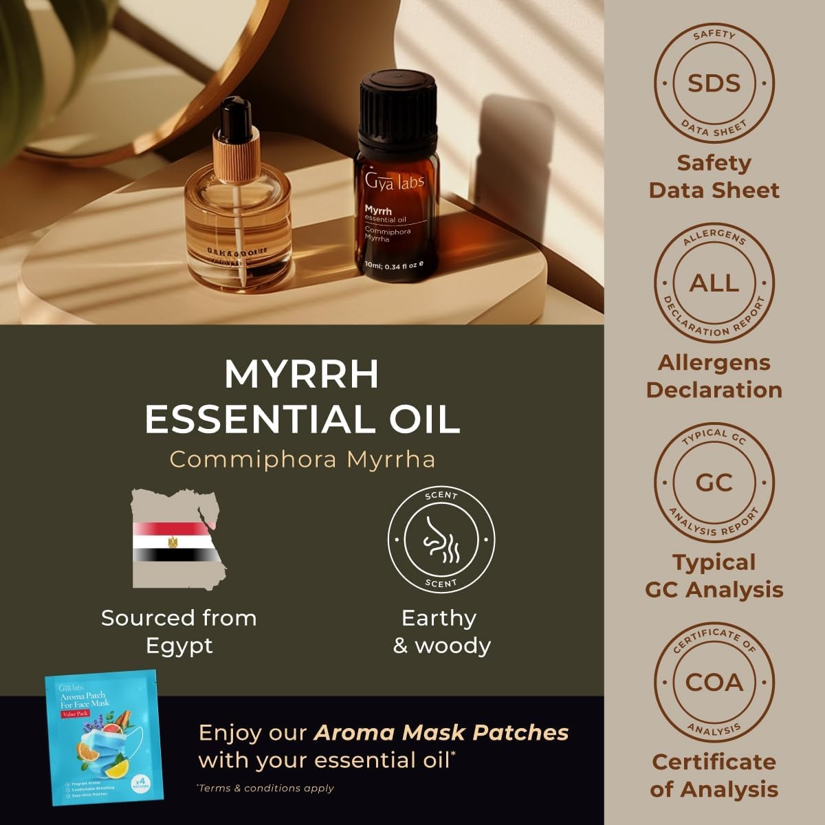 image:image100 Pure Lemon Essential Oil for Skin amp Diffuser 034 Fl OzMyrrh