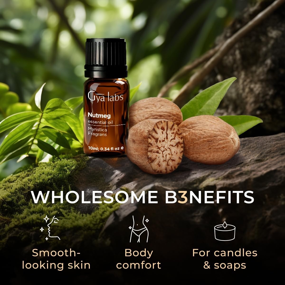 image:image100 Pure Lemon Essential Oil for Skin amp Diffuser 034 Fl OzNutmeg
