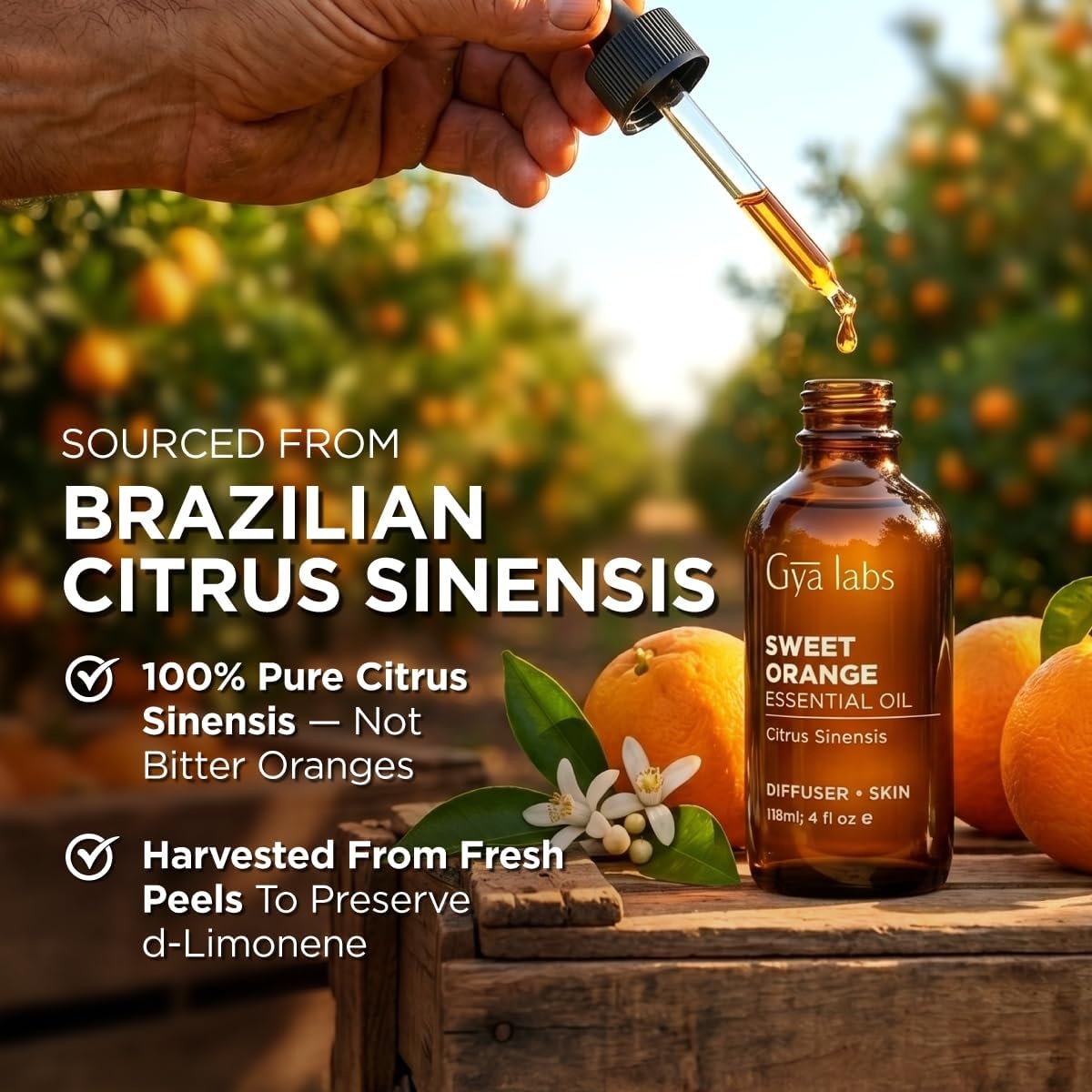 image:image100 Pure Lemon Essential Oil for Skin amp Diffuser 034 Fl OzOrange
