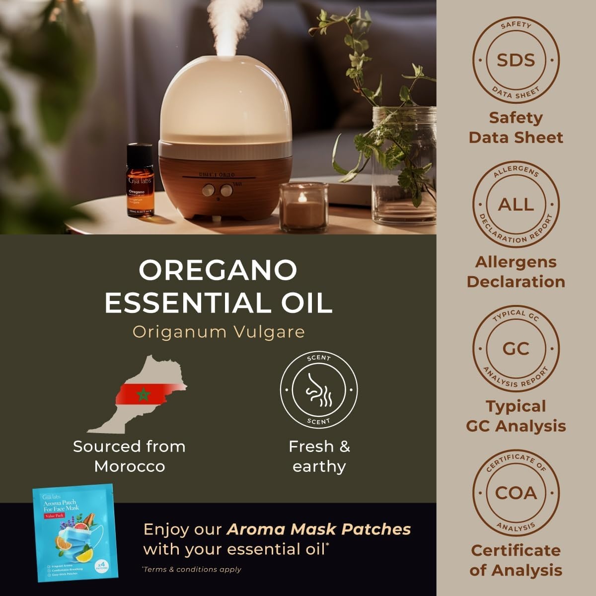 image:image100 Pure Lemon Essential Oil for Skin amp Diffuser 034 Fl OzOregano