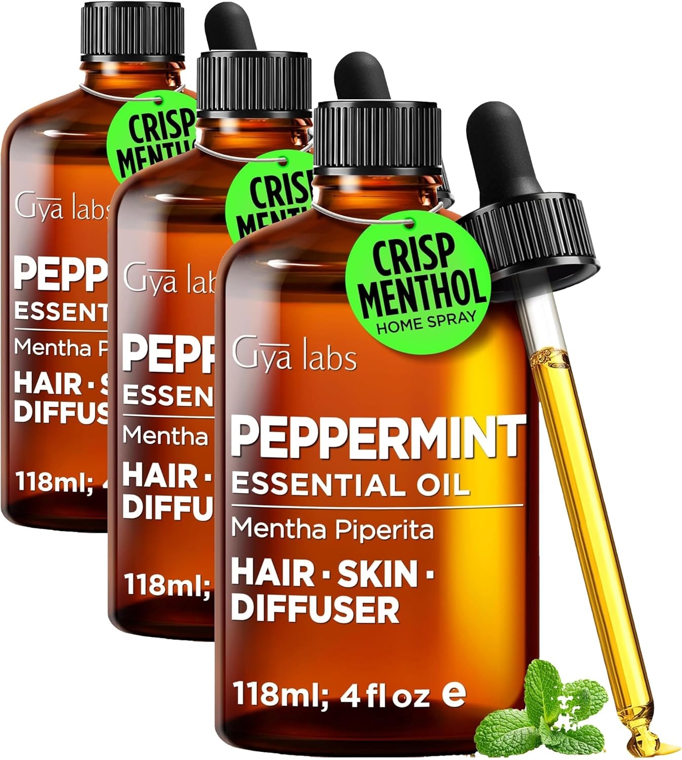 image:image100 Pure Lemon Essential Oil for Skin amp Diffuser 034 Fl OzPeppermint