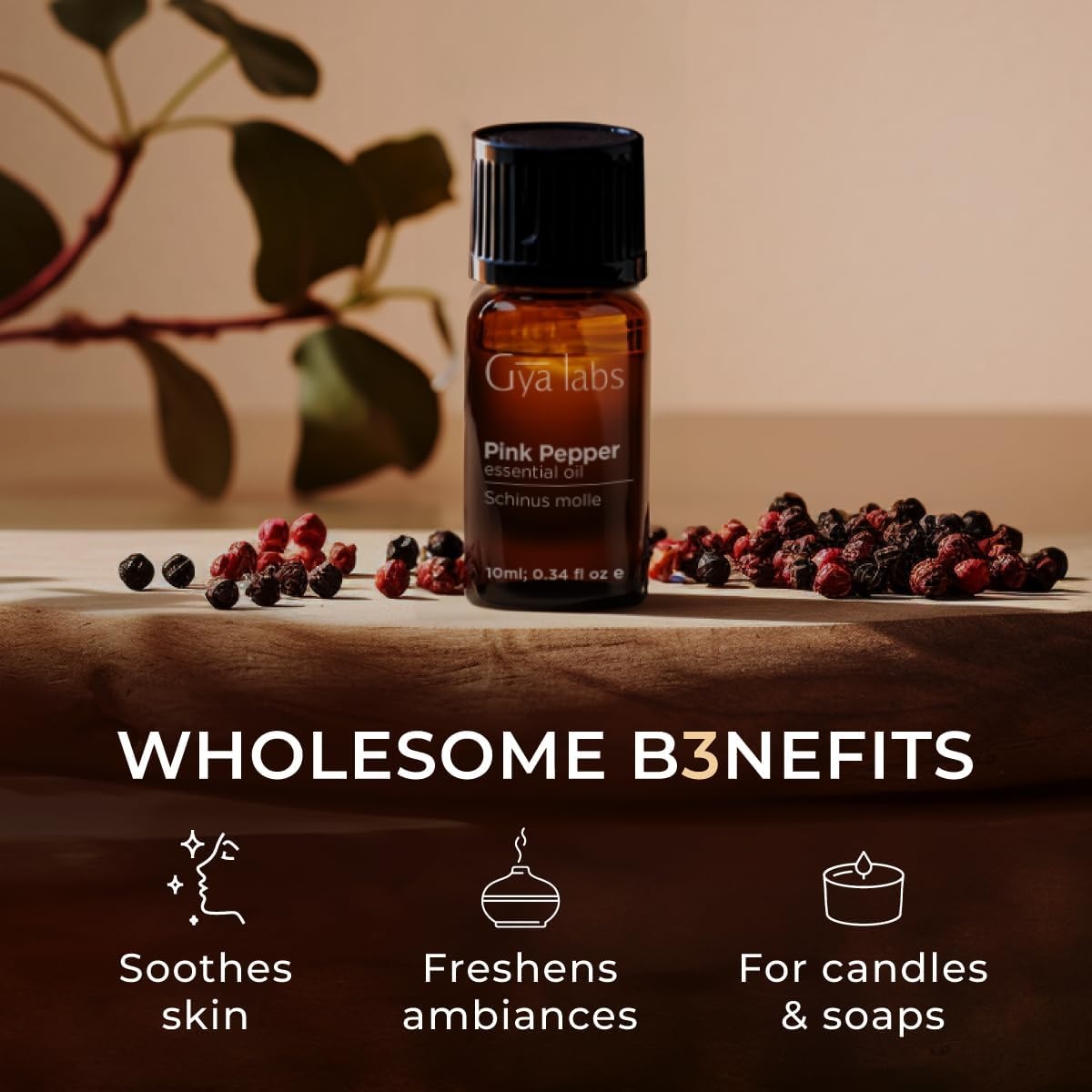 image:image100 Pure Lemon Essential Oil for Skin amp Diffuser 034 Fl OzPink Pepper
