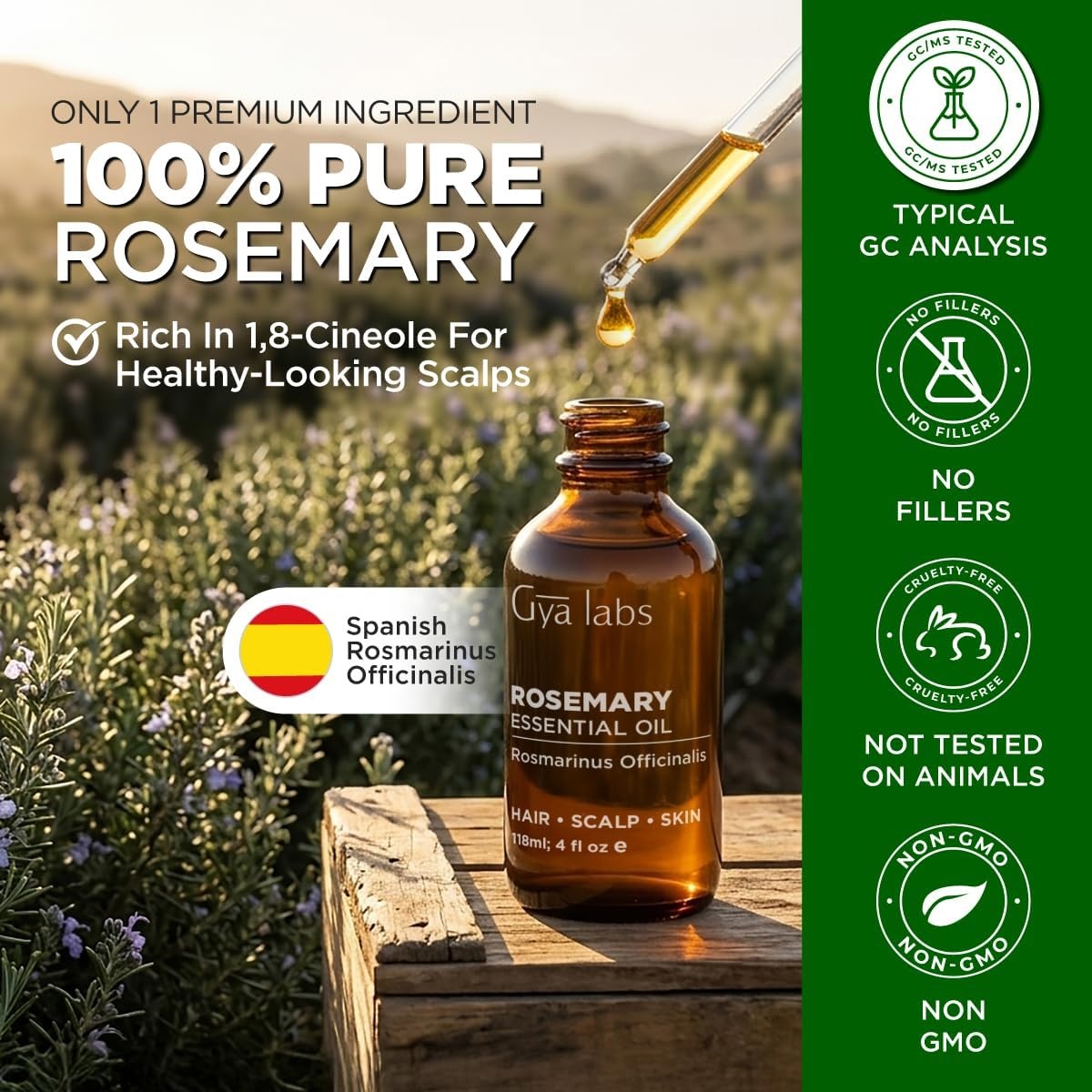 image:image100 Pure Lemon Essential Oil for Skin amp Diffuser 034 Fl OzRosemary