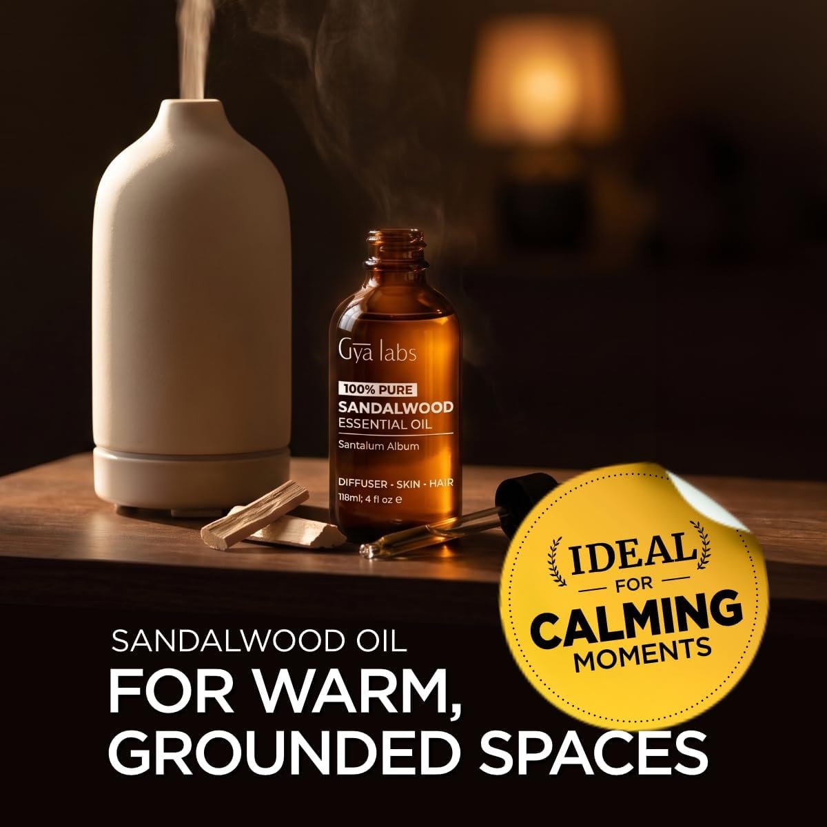 image:image100 Pure Lemon Essential Oil for Skin amp Diffuser 034 Fl OzSandalwood