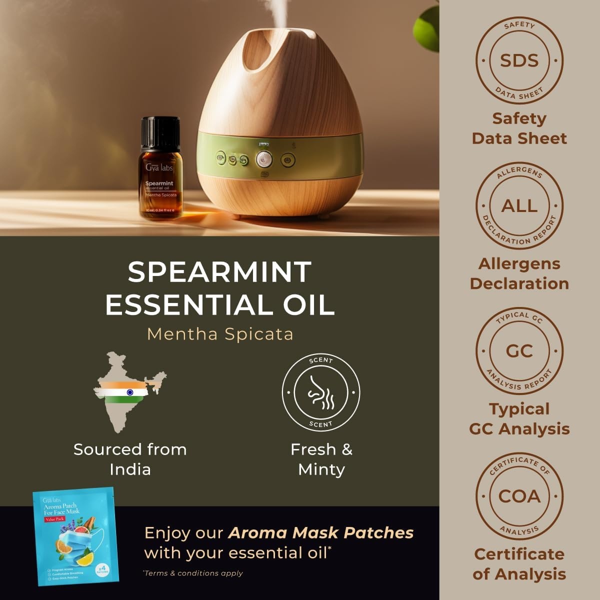 image:image100 Pure Lemon Essential Oil for Skin amp Diffuser 034 Fl OzSpearmint