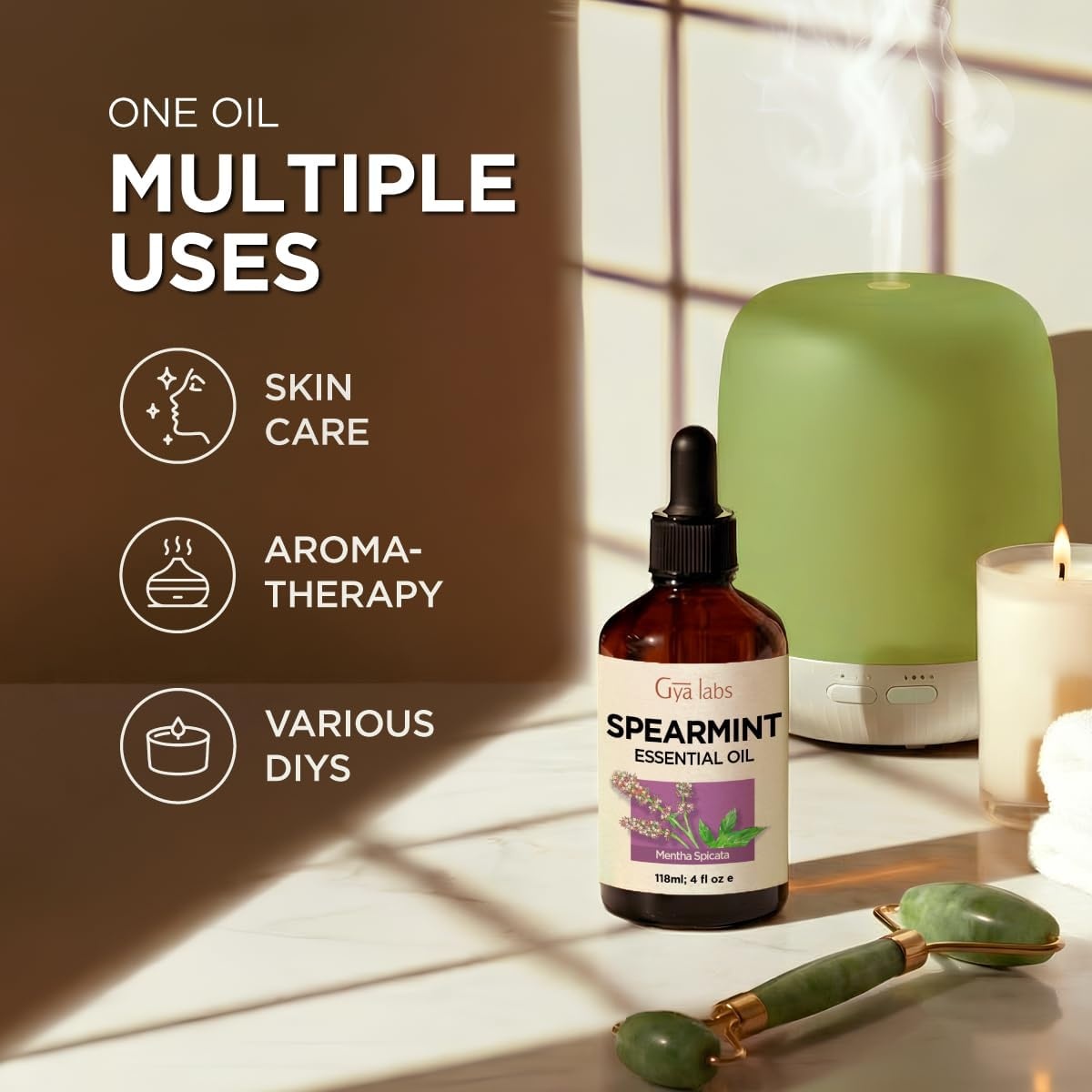 image:image100 Pure Lemon Essential Oil for Skin amp Diffuser 034 Fl OzSpearmint