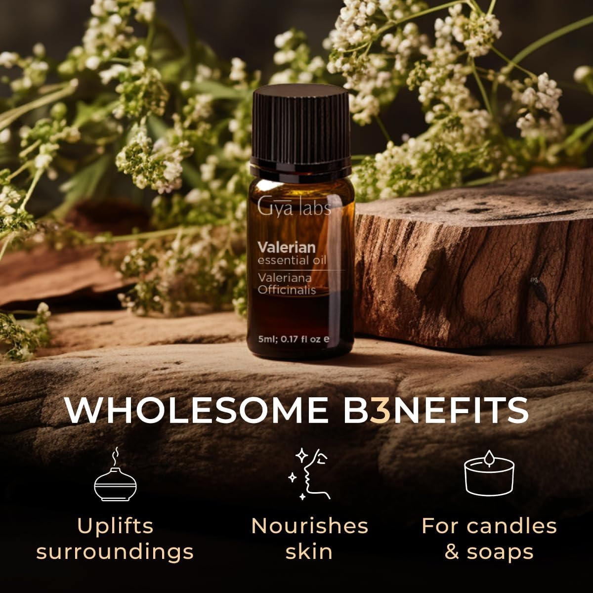 image:image100 Pure Lemon Essential Oil for Skin amp Diffuser 034 Fl OzValerian