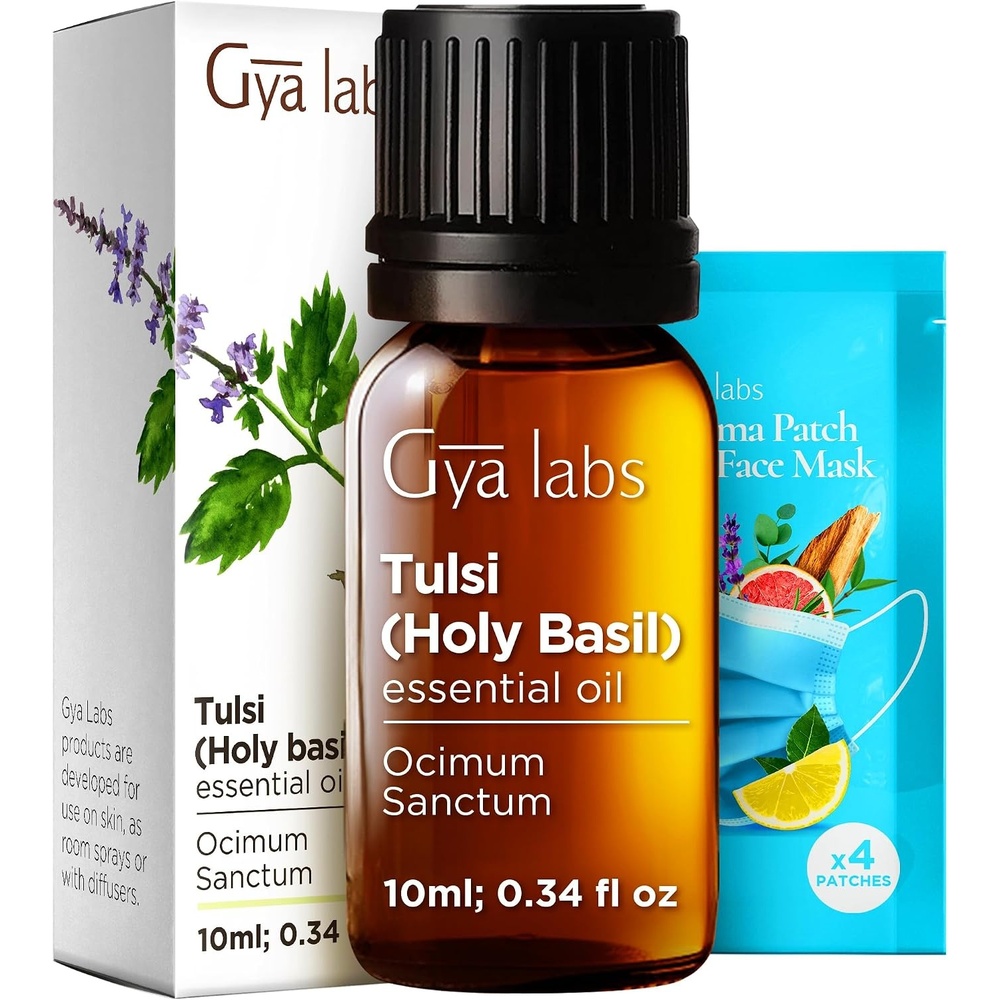 image:image100 Pure Lemon Essential Oil for Skin amp Diffuser 034 Fl OzTulsi Holy Basil