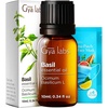 100% Pure Lemon Essential Oil for Skin & Diffuser – 0.34 Fl Oz(Basil)