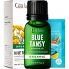 100% Pure Lemon Essential Oil for Skin & Diffuser – 0.34 Fl Oz(Blue Tansy)