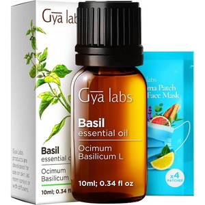 100% Pure Lemon Essential Oil for Skin & Diffuser – 0.34 Fl Oz(Basil)
