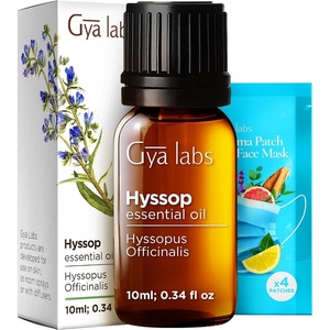 100% Pure Lemon Essential Oil for Skin & Diffuser – 0.34 Fl Oz(Hyssop)