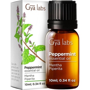 100% Pure Lemon Essential Oil for Skin & Diffuser – 0.34 Fl Oz(Peppermint)