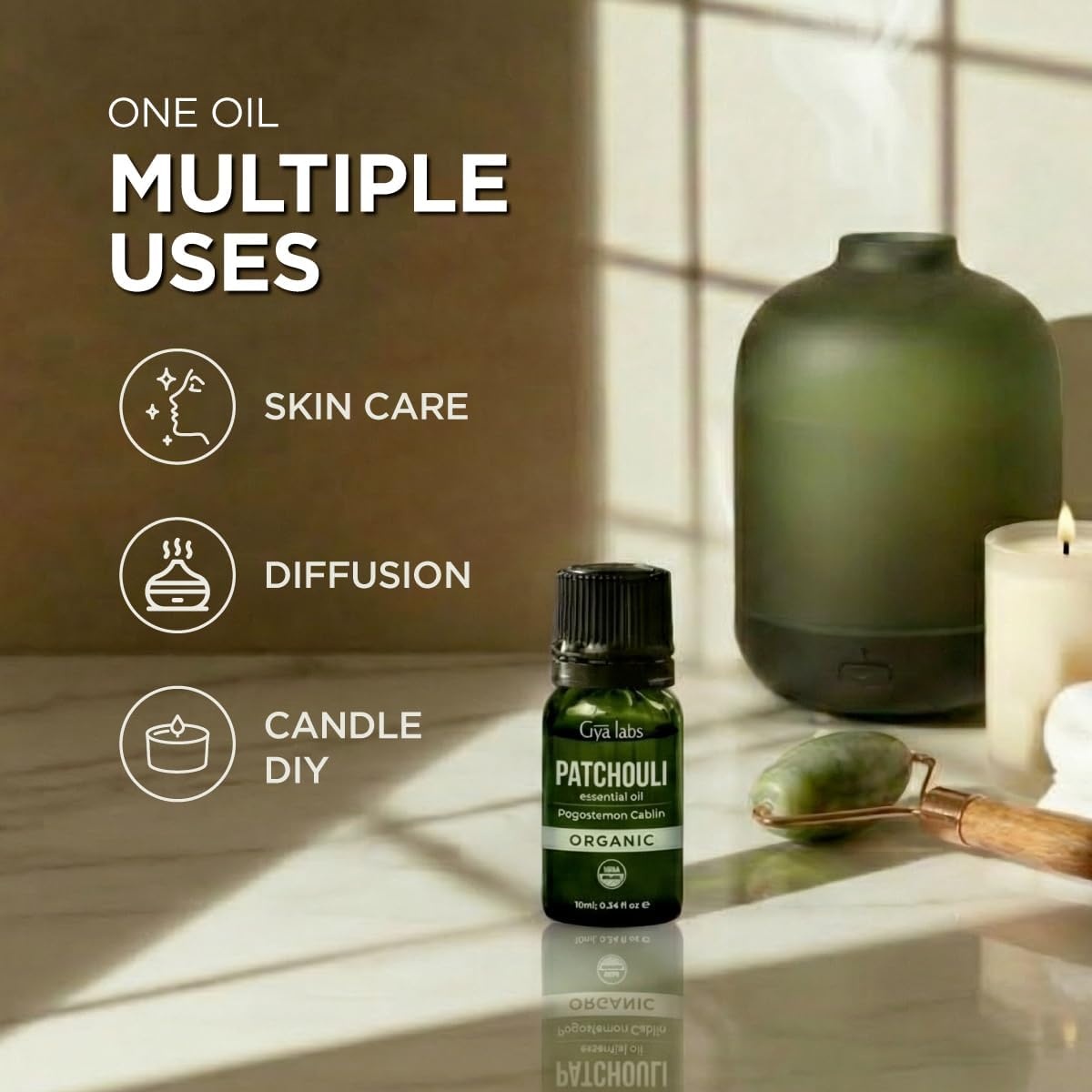 image:imagePure Organic Lavender Essential Oil 034 Fl Oz for Skin and HairPatchouli