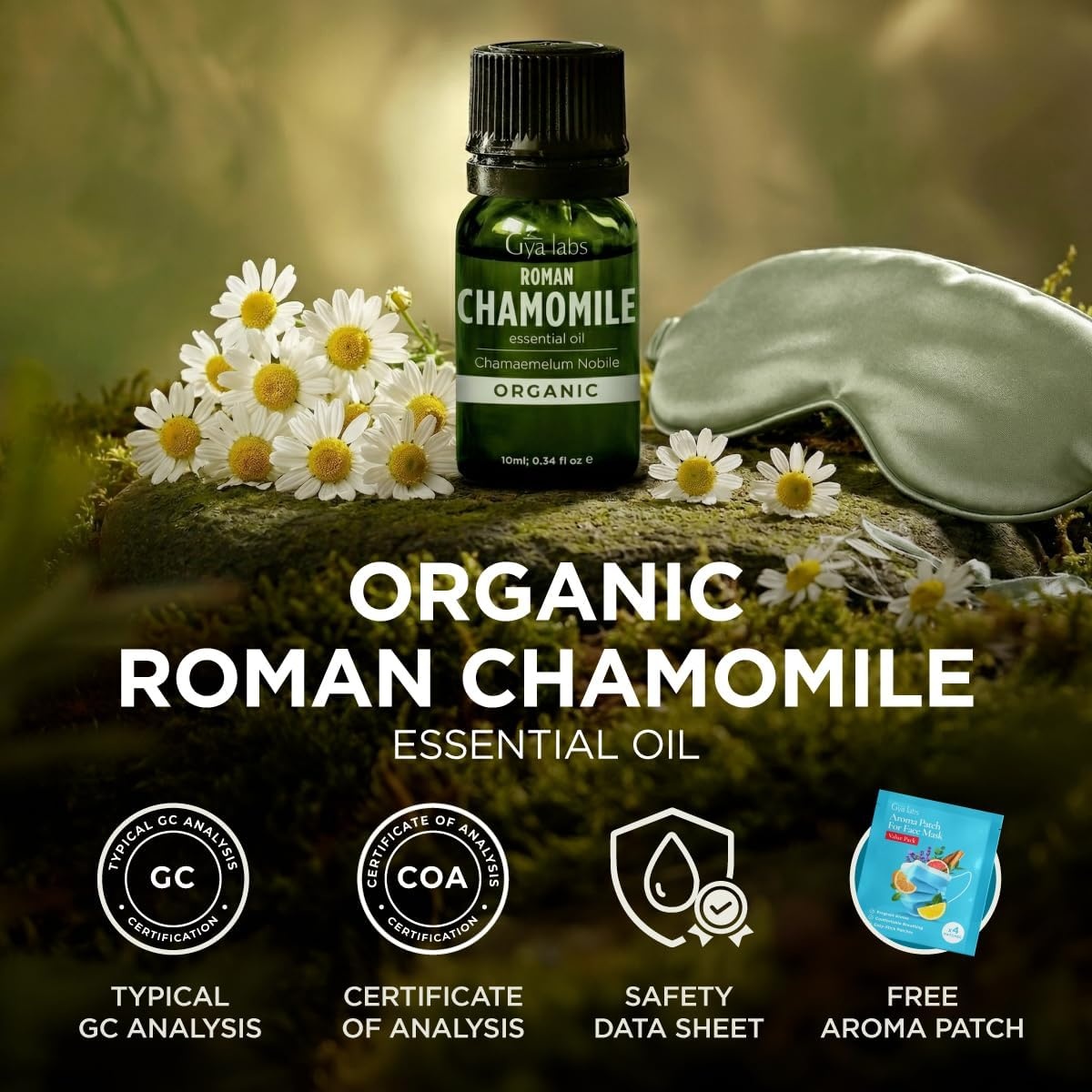 image:imagePure Organic Lavender Essential Oil 034 Fl Oz for Skin and HairRoman Chamomile
