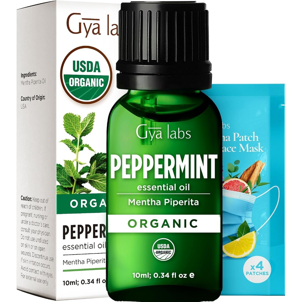 image:imagePure Organic Lavender Essential Oil 034 Fl Oz for Skin and HairPeppermint