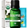 Pure Organic Lavender Essential Oil 0.34 Fl Oz – for Skin and Hair(Eucalyptus)