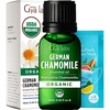 Pure Organic Lavender Essential Oil 0.34 Fl Oz – for Skin and Hair(German Chamomile)