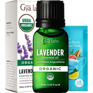 Pure Organic Lavender Essential Oil 0.34 Fl Oz – for Skin and Hair(Organic Lavender)
