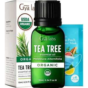 Pure Organic Lavender Essential Oil 0.34 Fl Oz – for Skin and Hair(Tea Tree)