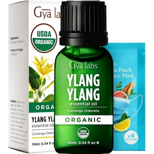 Pure Organic Lavender Essential Oil 0.34 Fl Oz – for Skin and Hair(Ylang Ylang)