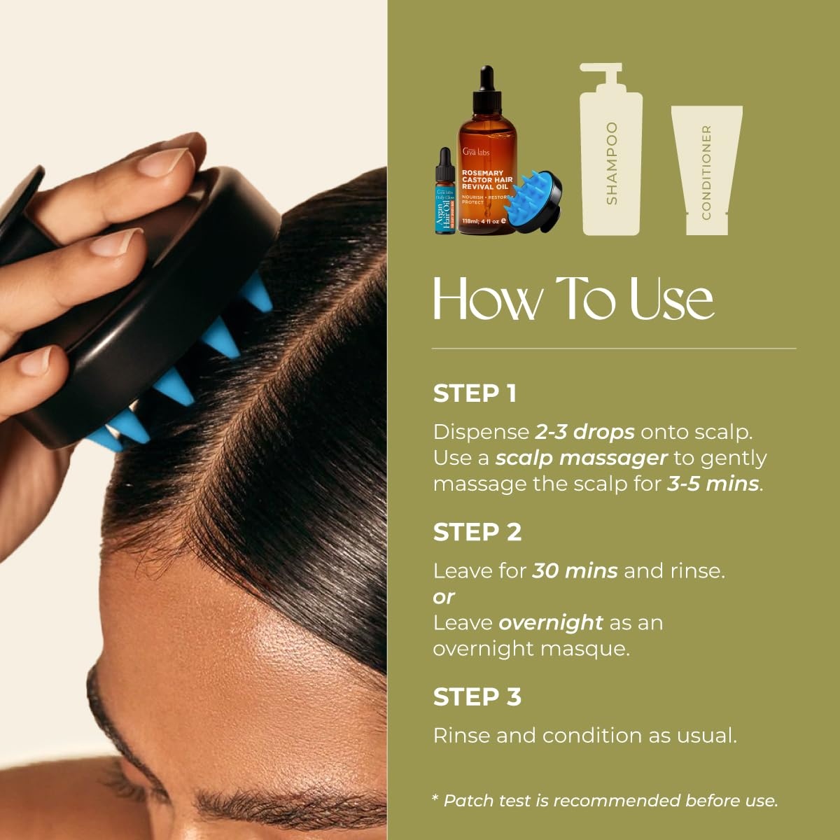 image:imageGya Labs Argan Hair Revival Oil 34 Fl Oz for Hair Skin amp FaceRosemary Castor