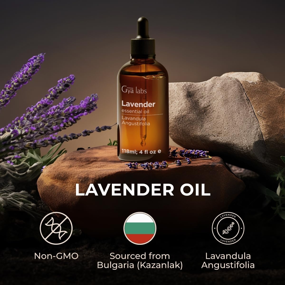 image:imageLemon Essential Oil for Diffuser amp Lavender Essential Oil for Diffuser Set Aromatherapy Grade Essential Oils Set 2x4 fl oz Gya Labs