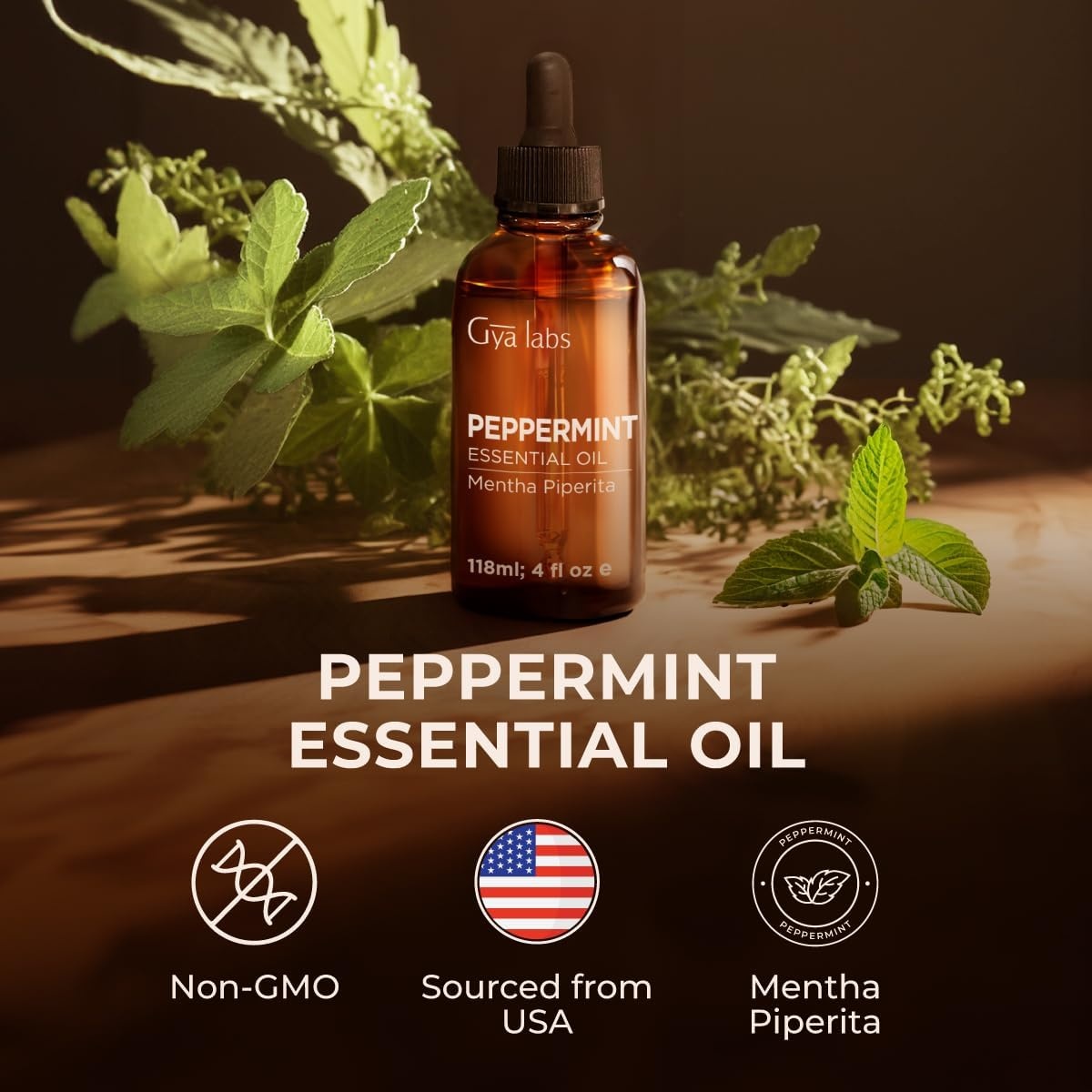 image:imageLemon Essential Oil for Diffuser amp Peppermint Essential Oil for Diffuser Set Aromatherapy Grade Essential Oils Set 2x4 fl oz Gya Labs