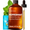 Lemon Essential Oil for Diffuser & Peppermint Essential Oil for Diffuser Set – Aromatherapy Grade Essential Oils Set – 2×4 fl oz – Gya Labs
