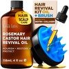 Gya Labs Argan Hair Revival Oil – 3.4 Fl Oz – for Hair, Skin & Face(Rosemary & Castor)