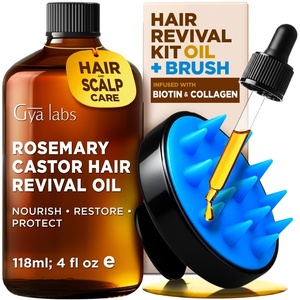 Gya Labs Argan Hair Revival Oil – 3.4 Fl Oz – for Hair, Skin & Face(Rosemary & Castor)