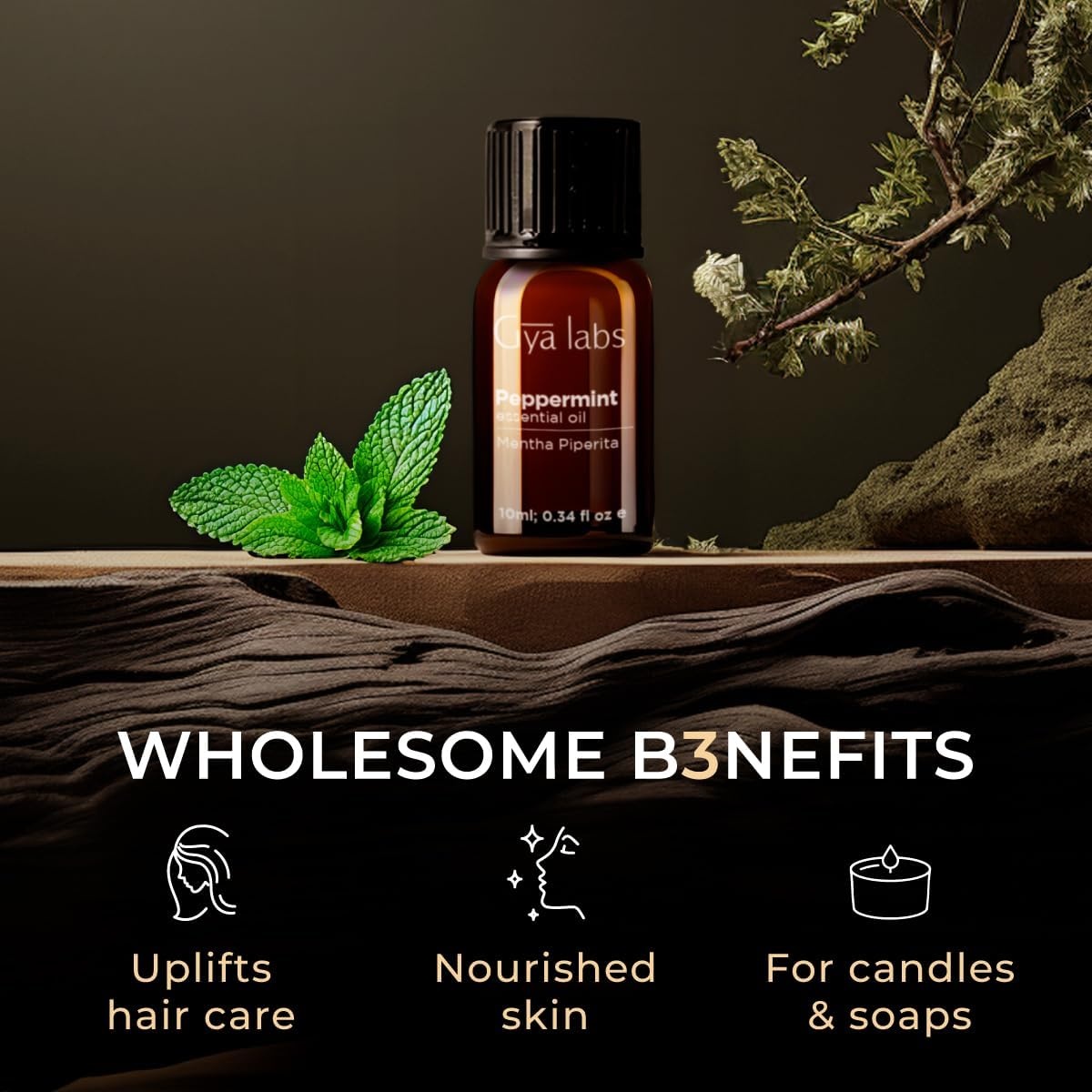 image:imageLemongrass Essential Oil for Diffuser amp Peppermint Oil for Hair Set Aromatherapy Grade Essential Oils Set 2x10ml Gya Labs