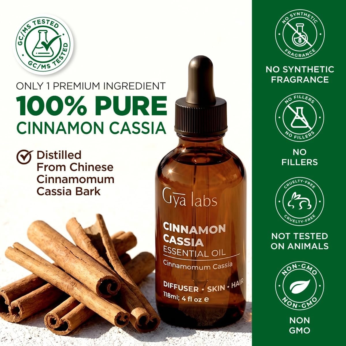 image:image100 Pure Agarwood Essential Oil for Skin amp Diffuser 034 Fl OzCinnamon Cassia