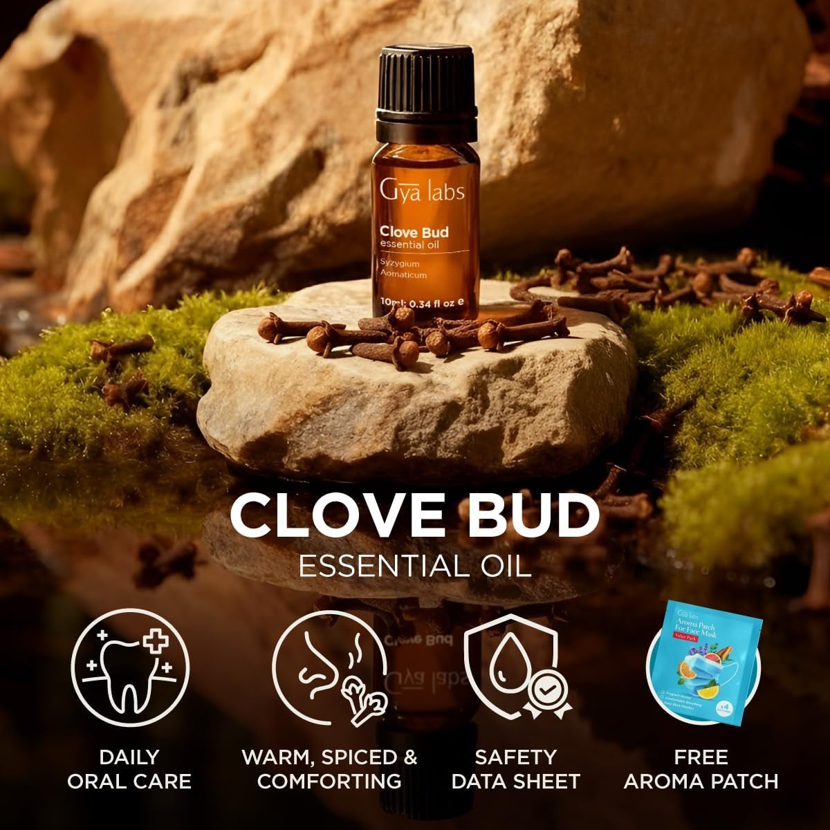 image:image100 Pure Agarwood Essential Oil for Skin amp Diffuser 034 Fl OzClove Bud