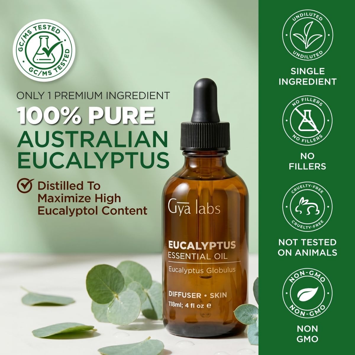 image:image100 Pure Agarwood Essential Oil for Skin amp Diffuser 034 Fl OzEucalyptus