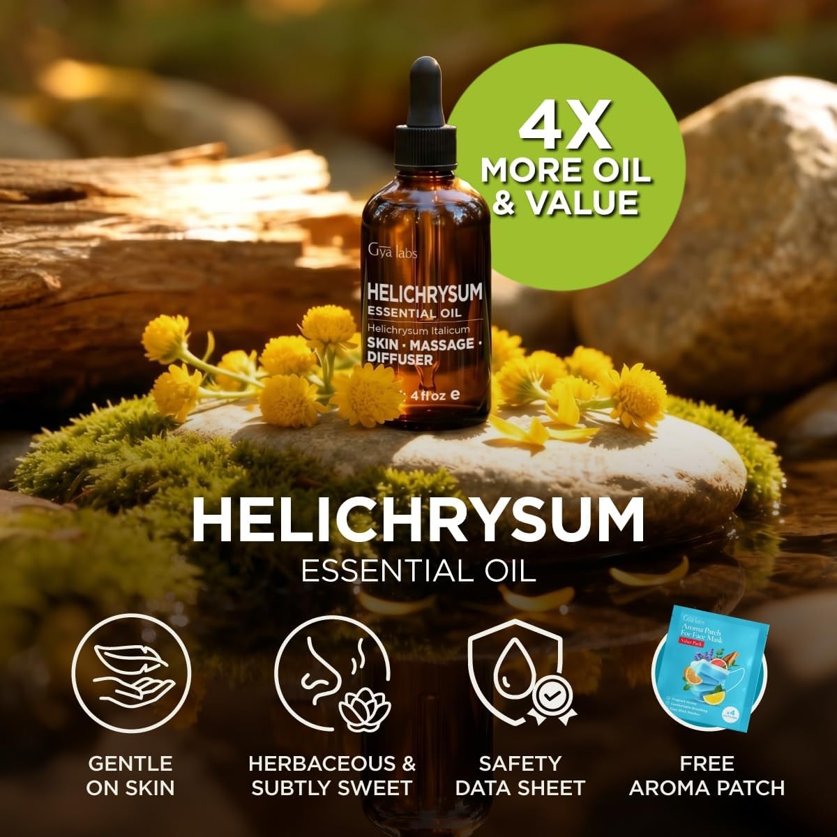 image:image100 Pure Agarwood Essential Oil for Skin amp Diffuser 034 Fl OzHelichrysum