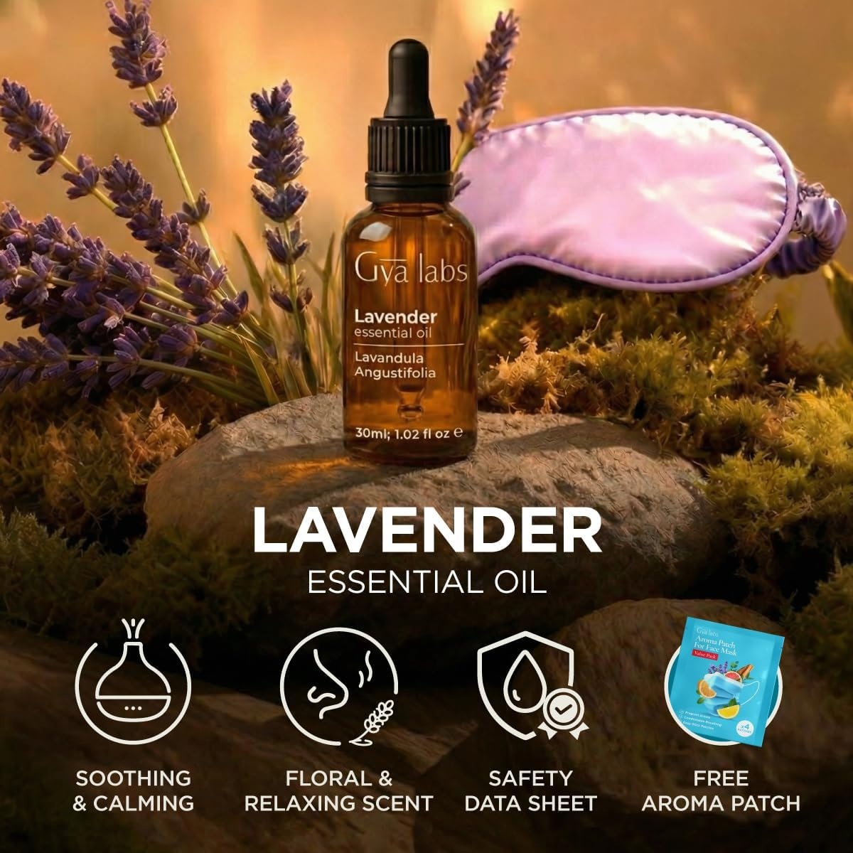 image:image100 Pure Agarwood Essential Oil for Skin amp Diffuser 034 Fl OzLavender