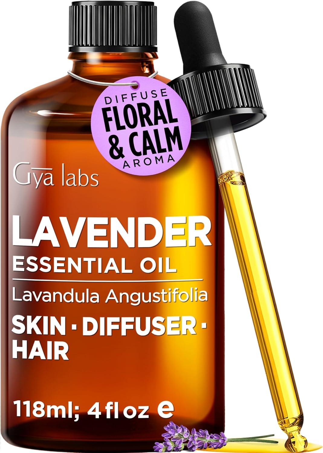 image:image100 Pure Agarwood Essential Oil for Skin amp Diffuser 034 Fl OzLavender