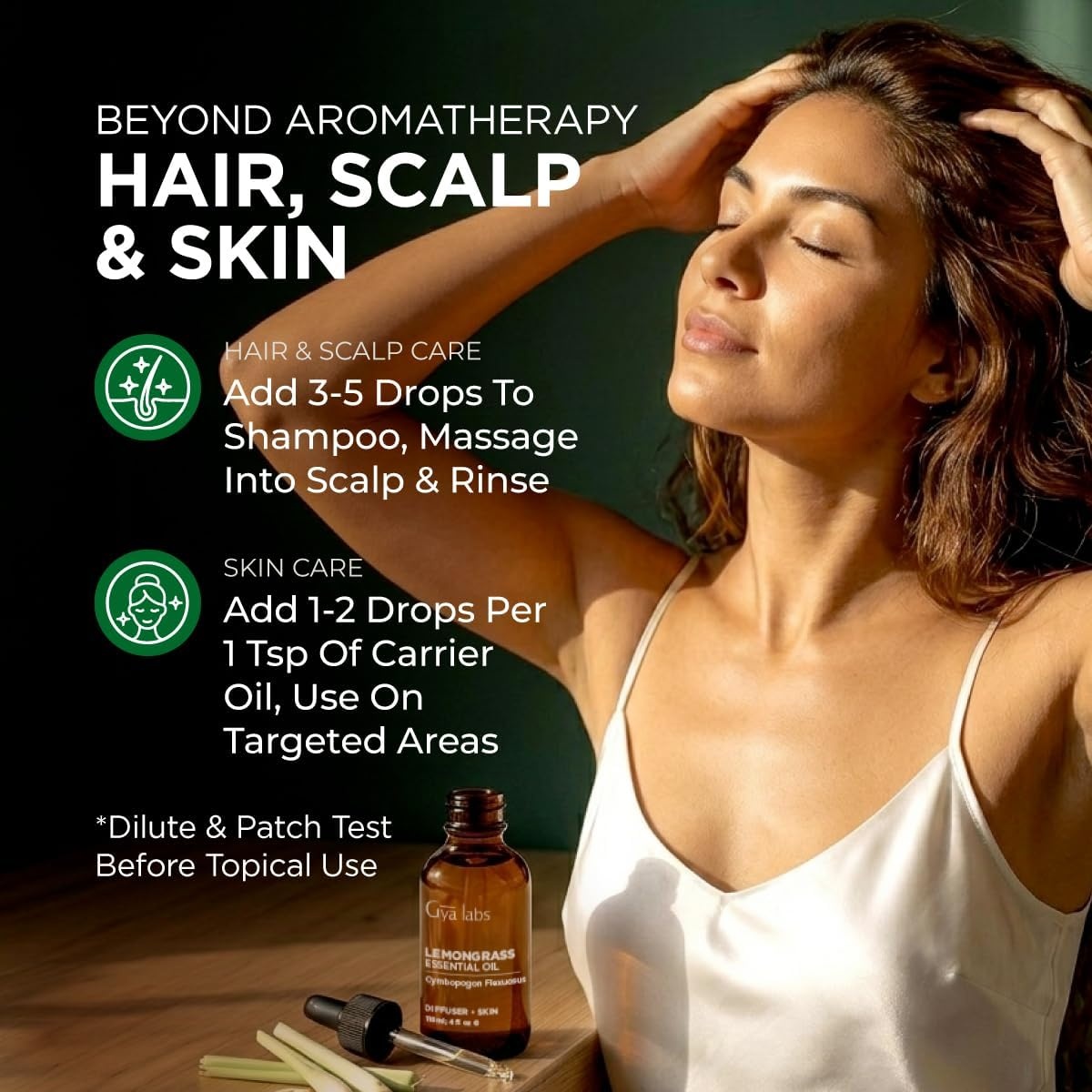 image:image100 Pure Agarwood Essential Oil for Skin amp Diffuser 034 Fl OzLemongrass